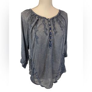 Vintage America Boho Blouse Size M